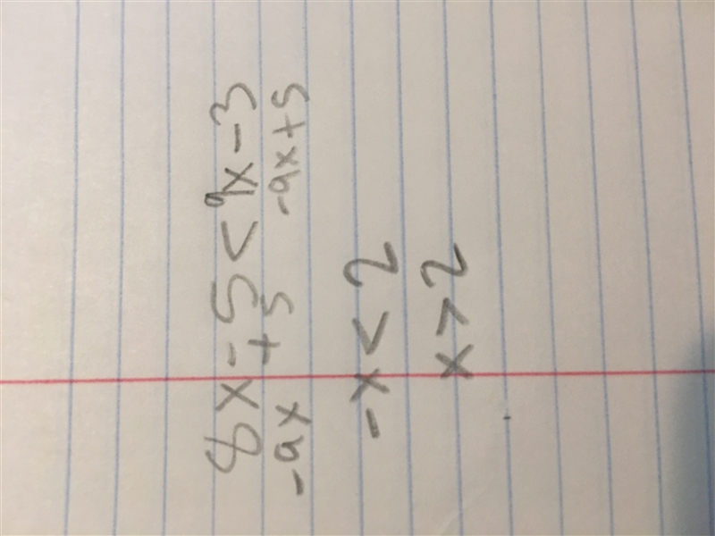 Five less than eight times a number is less than nine times the number decreased by-example-1