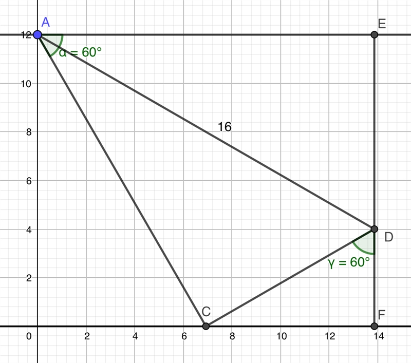 A. The figure at the right shows a long rectangular strip of paper, one corner of-example-1