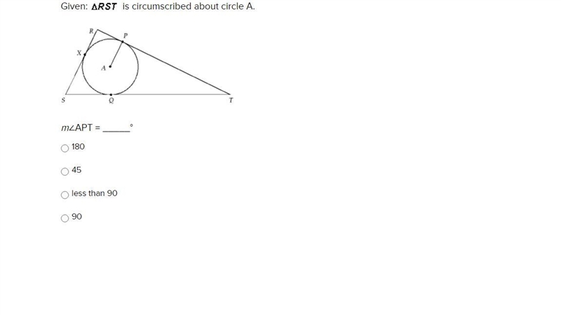 Triangle rst is circumscribed about the circle below. What is the perimeter of the-example-1