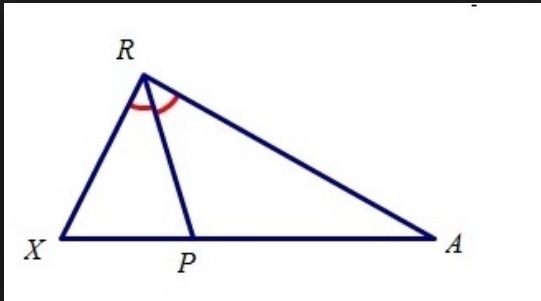 The perimeter of triangle RXA is 24. If RX = 4 and RA = 11, find XP and PA. A. XP-example-1