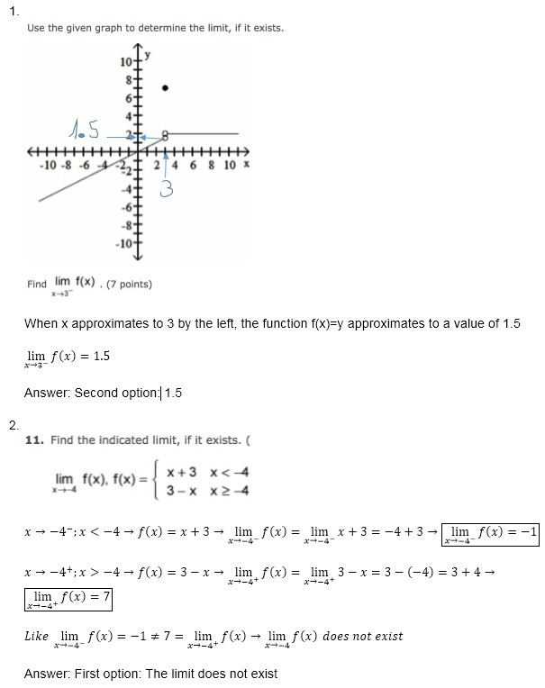 Question 1 (pic 1) Answer choices: 7 1.5 Does not exist 2 Question 2 (pic 2) Answer-example-1