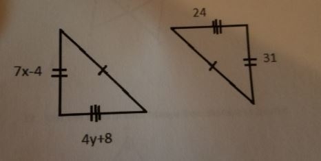 Find the value of x and y. show your work-example-1