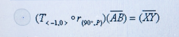 PLEASE HELP!! Write a sequence of rigid motions that maps AB to XY Second pic goes-example-1