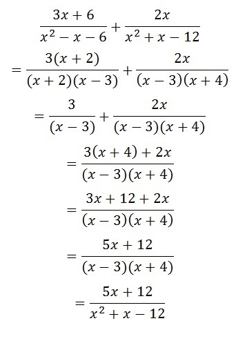 Place the steps required to determine the sum of the two expressions in the correct-example-1