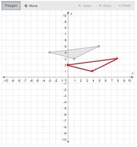 PLEASE! 50 Points!!!!!! Graph the image of the given triangle after the transformation-example-1