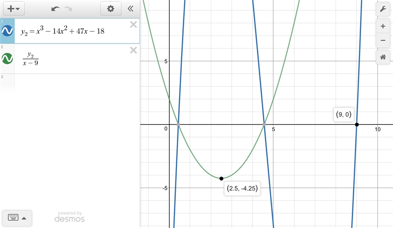 (15 points please help) solve each polynomial: 1. 15x^3-119x^2-10x+16=0 2. x^3-14x-example-2