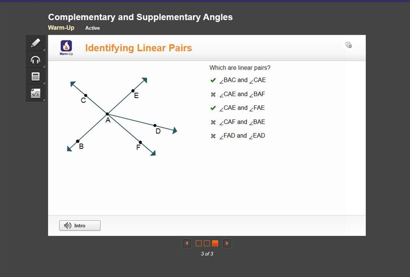 Which are linear pairs? BAC and CAE CAE and BAF CAE and FAE CAF and BAE FAD and EAD-example-1