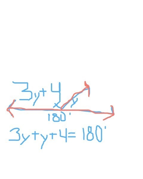 The measure of an angle exceeds 3 times its supplement by 4. Find the measure of the-example-1