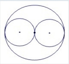 The area of the larger circle is 36 in2. find the circumference of one of the smaller-example-1