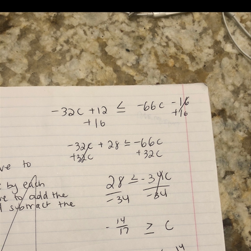 −32c+12≤−66c−16 Can someone solve please?-example-1