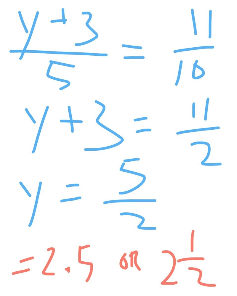 If y+3 over 5=1 1 over 10, then y equals what-example-1