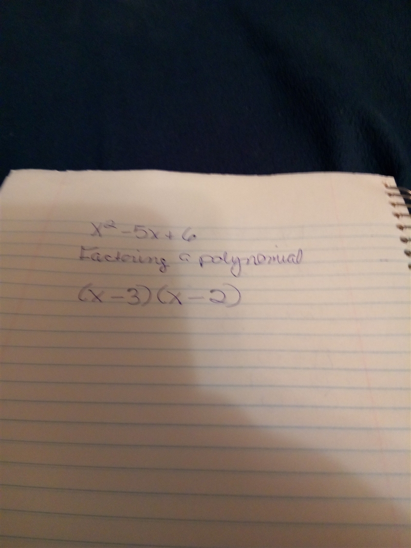 X^2-5x+6 factoring a polynomial-example-1