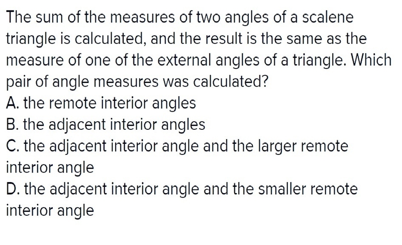 The sum of the measures of two angles of a scalene triangle is calculated, and the-example-1