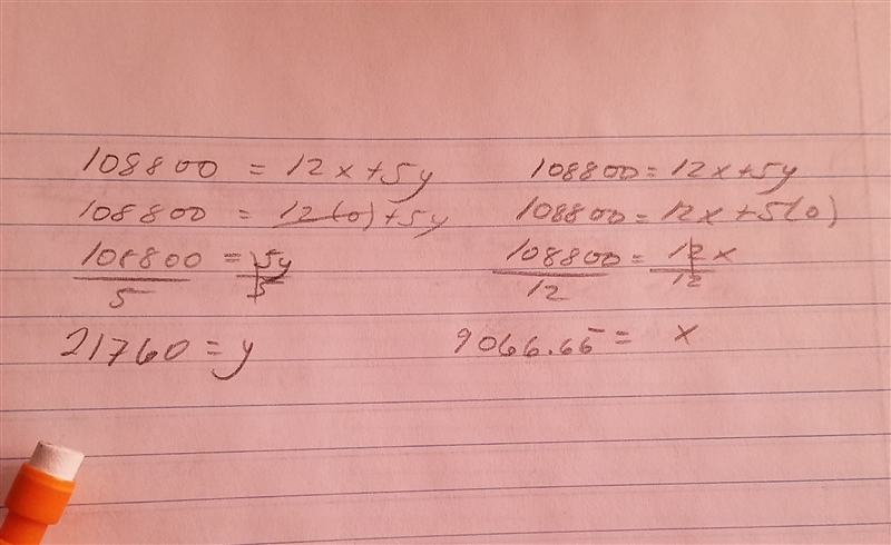 108800=12x+5y solve for x and y-example-1