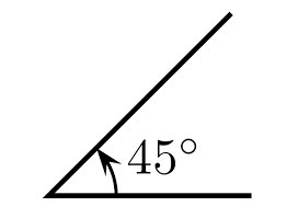 What does a 45 degree angle look like-example-1