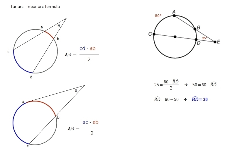 If mAC = 80°, and m∠BED = 25°, what is mBD? (photo below) 55° 30° 65° 20°-example-1