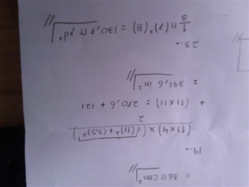 11. Find the surface area of each figure. Leave the answers in pi where applicable-example-2