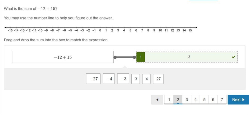 Subtract using the number line. −1/3− 1 2/3 Select the location on the number line-example-2