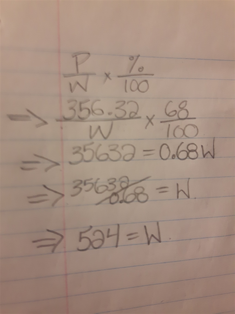 356.32 is 68% of what number?-example-1