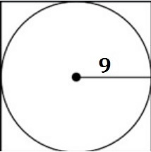 Linda throws a dart that hits the square shown below: A square is drawn. A circle-example-1