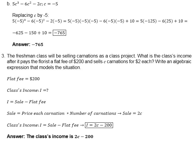 1. Simplify by collecting like terms. Show your work when more than one step is required-example-2