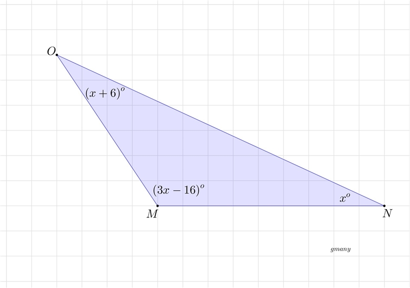 What is m∠M ? Enter your answer in the box. ° The figure shows what appears to be-example-1