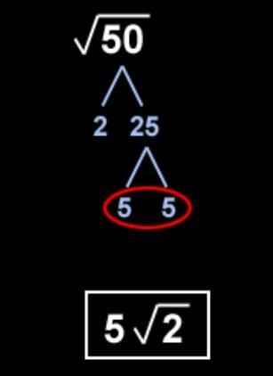 Simplify square root of 50-example-1