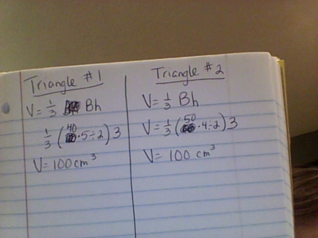 Don and Kayla each draw a triangular pyramid that has a volume of 100 cm. They don-example-1