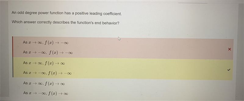 An odd degree power function has a positive leading coefficient. Which answer correctly-example-1