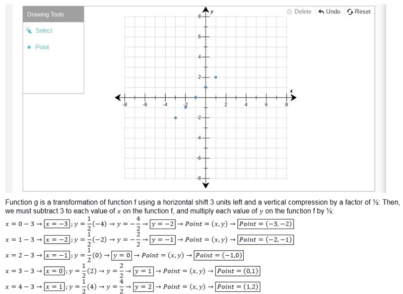 Use the drawing tool(s) to form the correct answer on the provided graph. The points-example-1