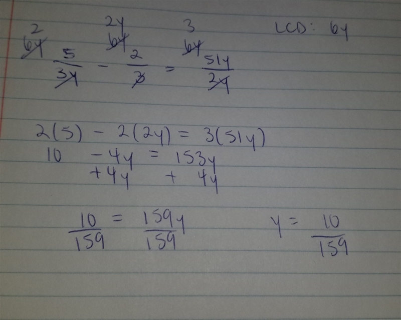 Solve the rational equation below using your knowledge of the LCD to simplify the-example-1