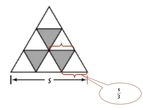 What is the total area of the shaded triangles?-example-1