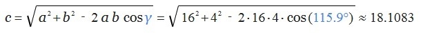 Calculate the length of AC to one decimal?-example-1