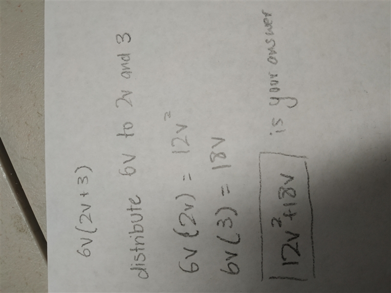 What is the answer 6v(2v + 3)-example-1