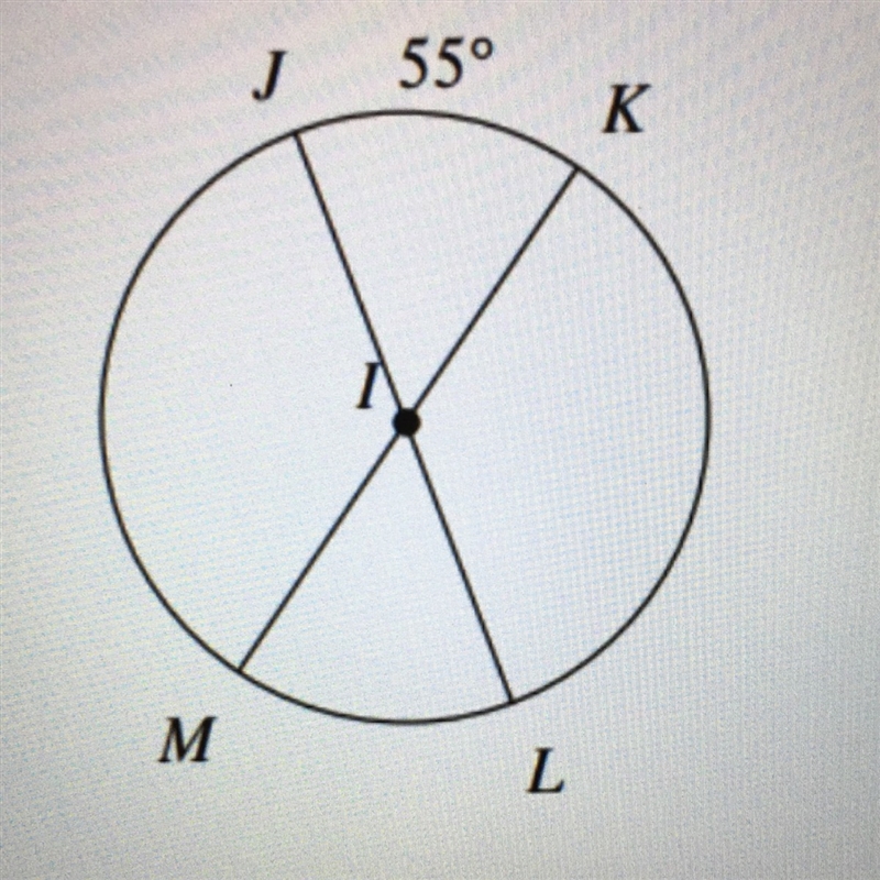 What is the measure of Angle MIJ? 35 55 125 305 Please help me with this!-example-1