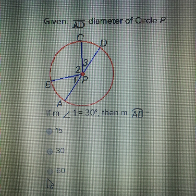 __ Given: AD diameter of circle P.-example-1