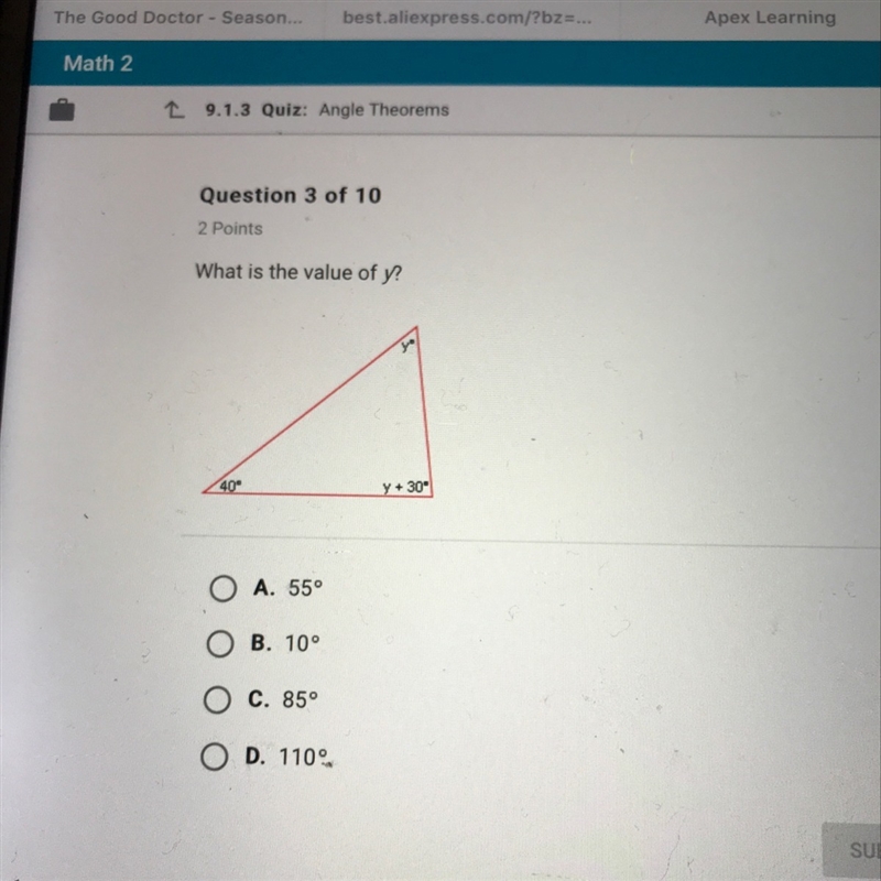 What is the value of Y-example-1