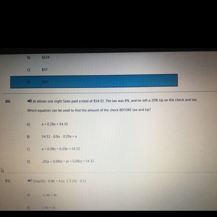 What’s the answer to question 20?-example-1