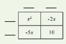 Complete the area model to identify the factored form of the quadratic expression-example-1