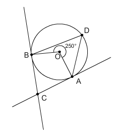 In this figure, m∠BDA = *BLANK* ° and m∠BCA =*BLANK* °.-example-1