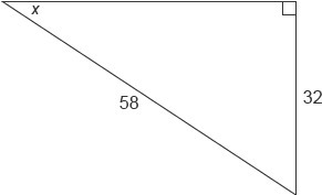 What is the value of x in this triangle? Enter your answer as a decimal in the box-example-1