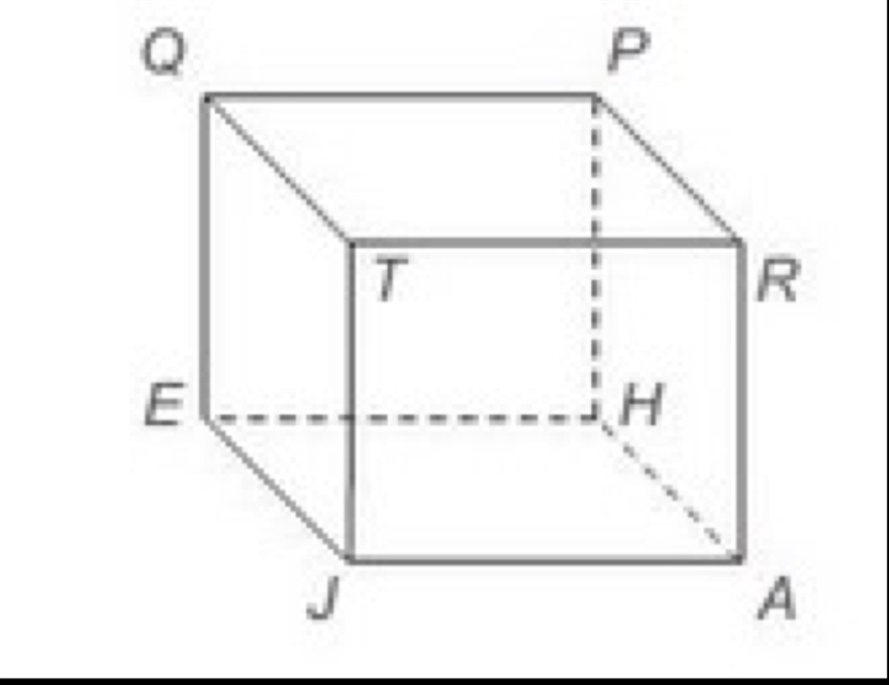 The figure shown is a rectangular prism. Which edges are perpendicular to PR? Select-example-1