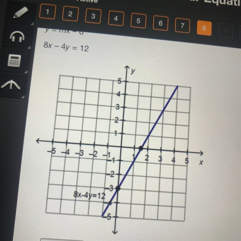 Which value of m will create a system of parallel lines with no solution? y= my - 6 8x-example-1