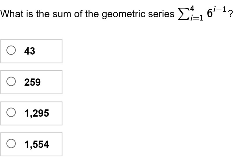 Please HELP!!! What is the sum of the geometric series - asip-example-1