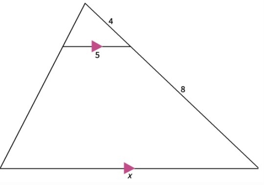 The triangles are similar by the AA Similarity Postulate. Find the value of x. 15 1.7 1.5 17-example-1