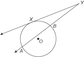 Can someone help me and show me how to solve this? In the figure, YX is a tangent-example-1