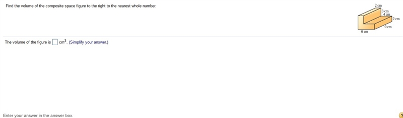 Find the volume of the composite space figure to the right to the nearest whole number-example-1