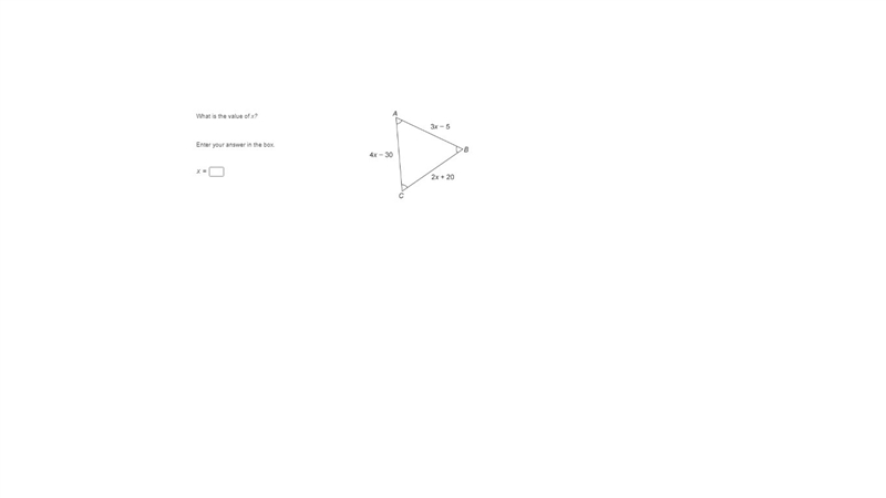 What is the value of x? Enter your answer in the box. x = PICTURE BELOW * its a Equilateral-example-1