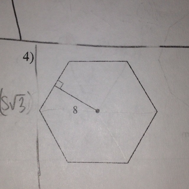 Find the area of each regular polygon. Round to the nearest tenth if necessary.-example-1