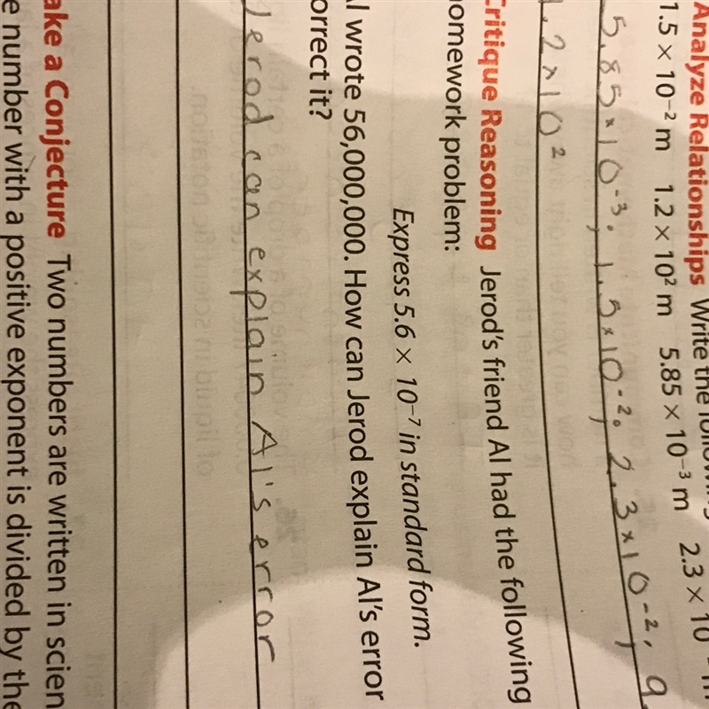 Al wrote 56,000,000. How can Jerod explain Al’s error and how to correct it-example-1